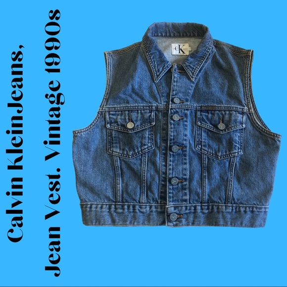 Calvin Klein Jackets & Blazers - Calvin Klein vintage denim vest 1990’s